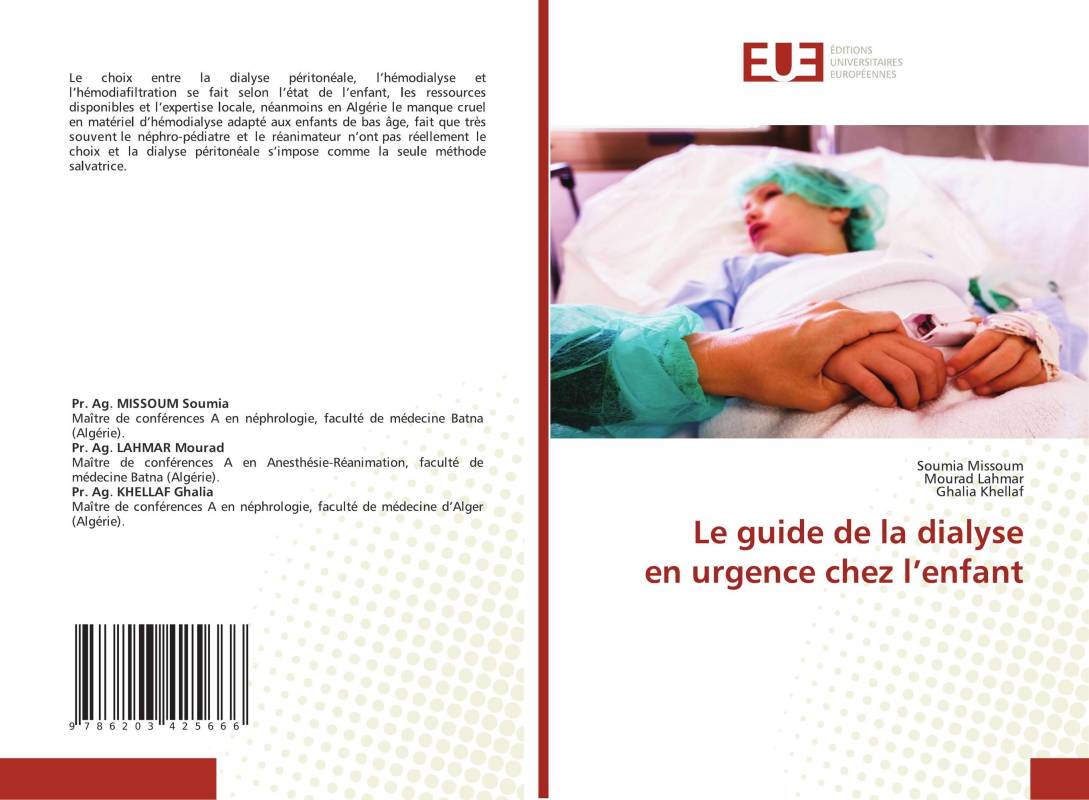 Le guide de la dialyse en urgence chez l’enfant