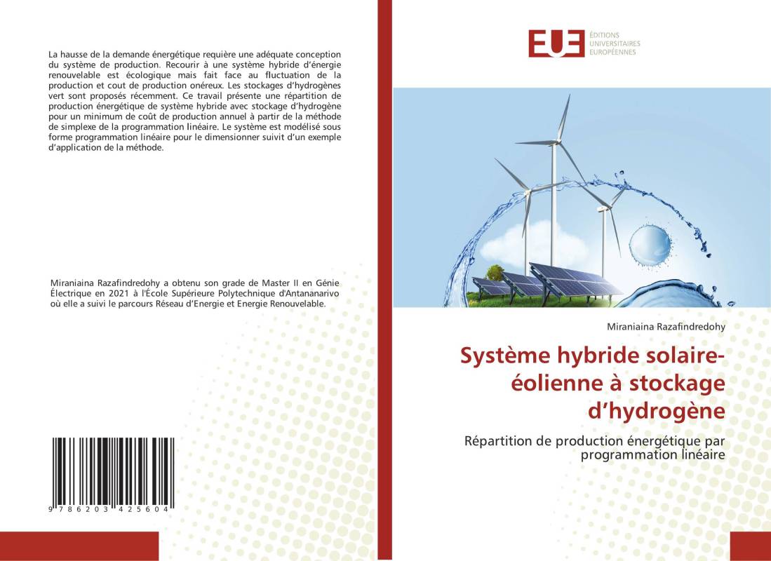 Système hybride solaire-éolienne à stockage d’hydrogène