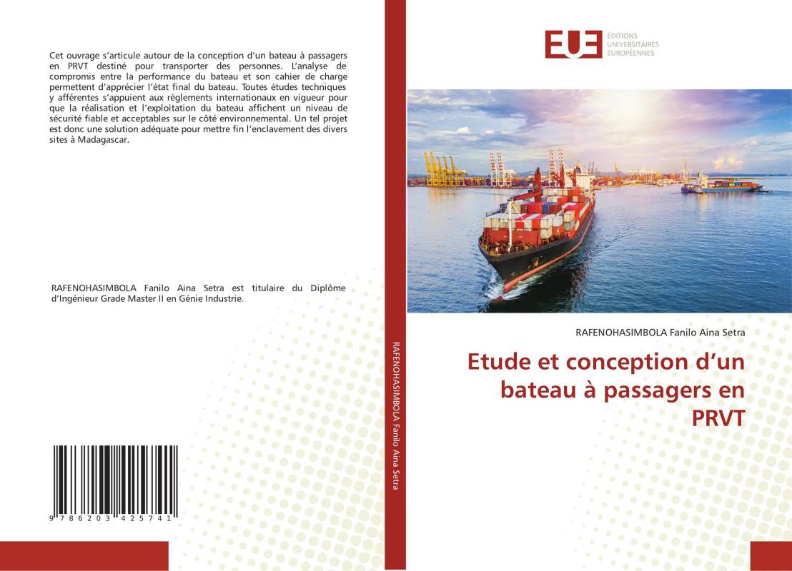 Etude et conception d’un bateau à passagers en PRVT