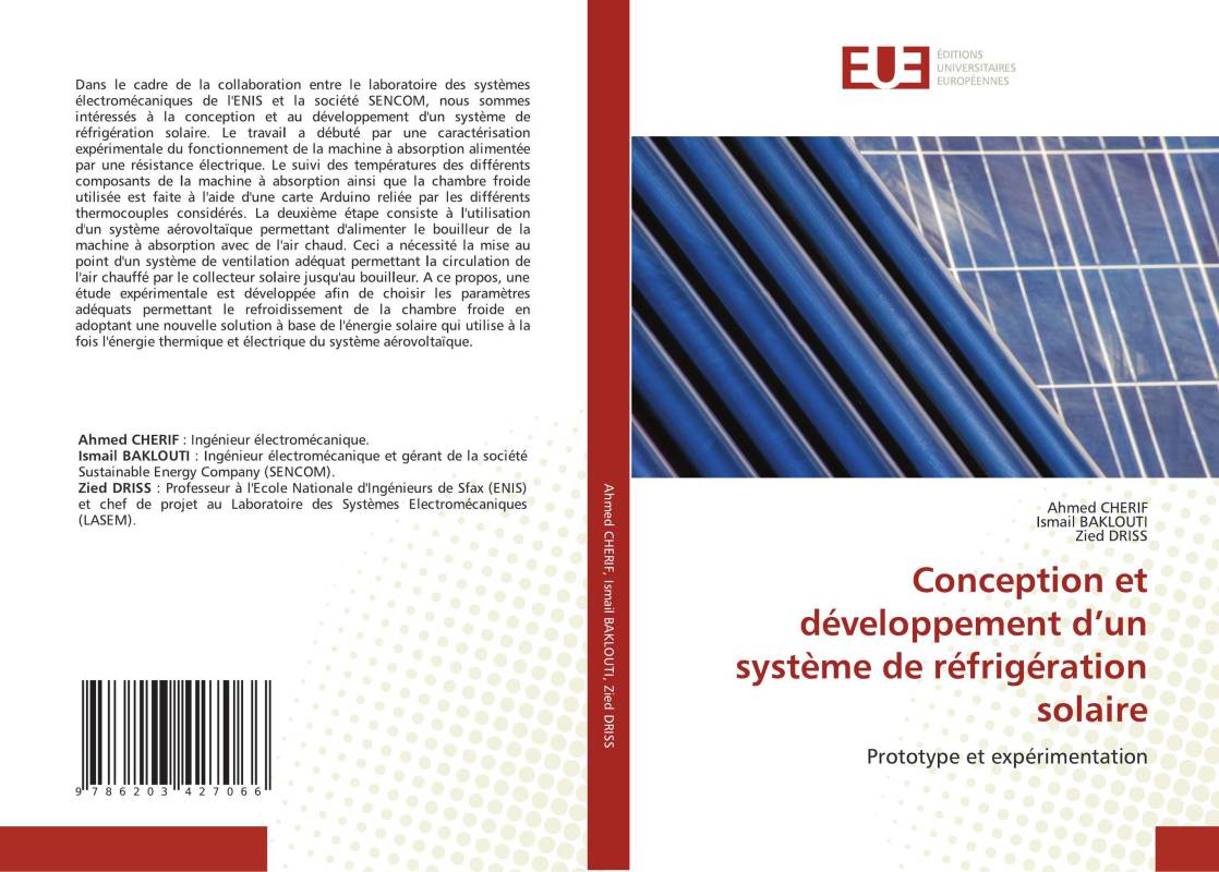 Conception et développement d’un système de réfrigération solaire