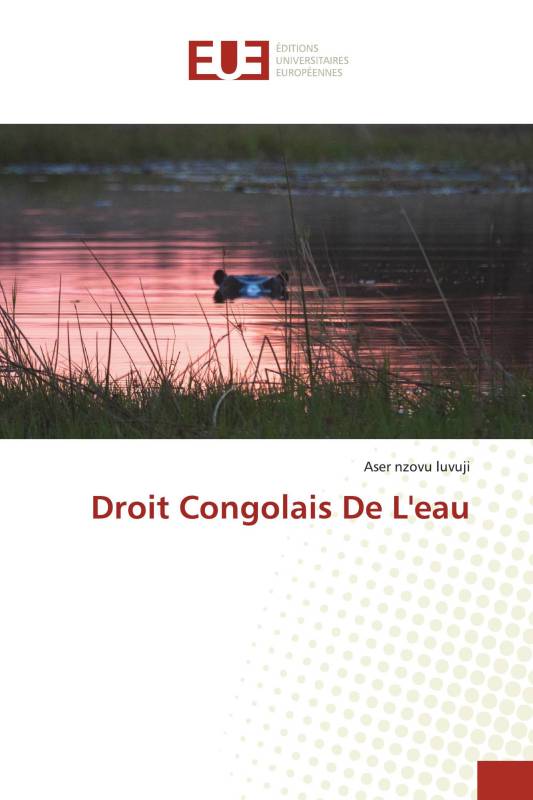 Droit Congolais De L'eau