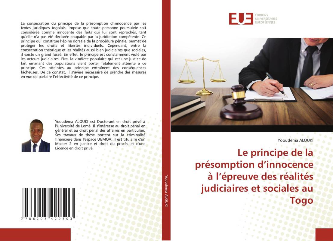 Le principe de la présomption d’innocence à l’épreuve des réalités judiciaires et sociales au Togo