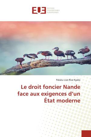 Le droit foncier Nande face aux exigences d’un État moderne