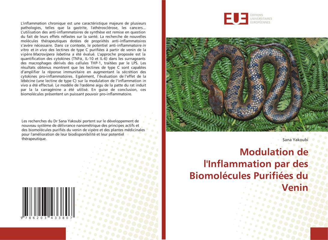 Modulation de l'Inflammation par des Biomolécules Purifiées du Venin