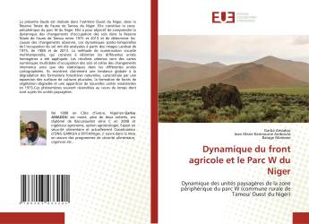 Dynamique du front agricole et le Parc W du Niger