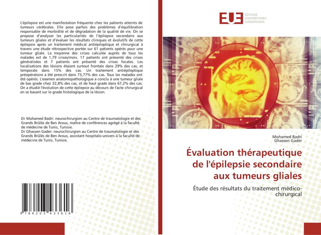 Évaluation thérapeutique de l'épilepsie secondaire aux tumeurs gliales