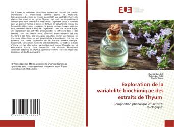 Exploration de la variabilité biochimique des extraits de Thyum