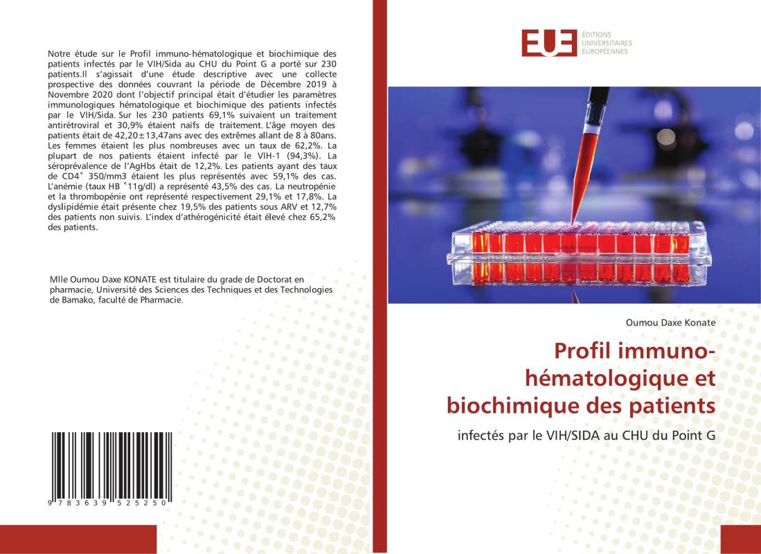 Profil immuno-hématologique et biochimique des patients