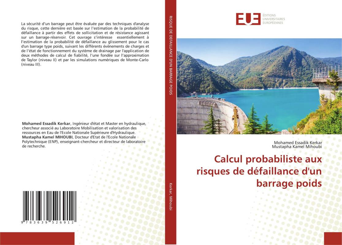 Calcul probabiliste aux risques de défaillance d'un barrage poids