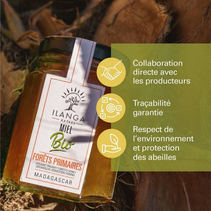 Miel Sauvage de Forêts Primaires bio Ilanga Nature