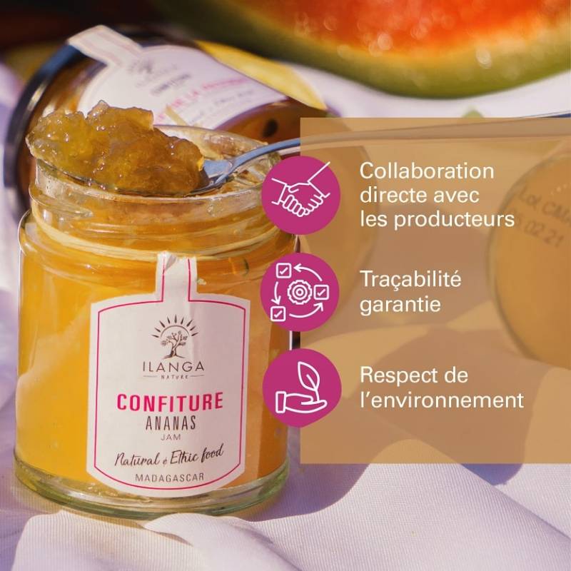 Confiture Ananas Ilanga Nature