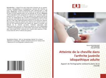 Atteinte de la cheville dans l'arthrite juvénile idiopathique adulte