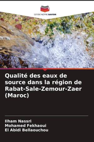 Qualité des eaux de source dans la région de Rabat-Sale-Zemour-Zaer (Maroc)