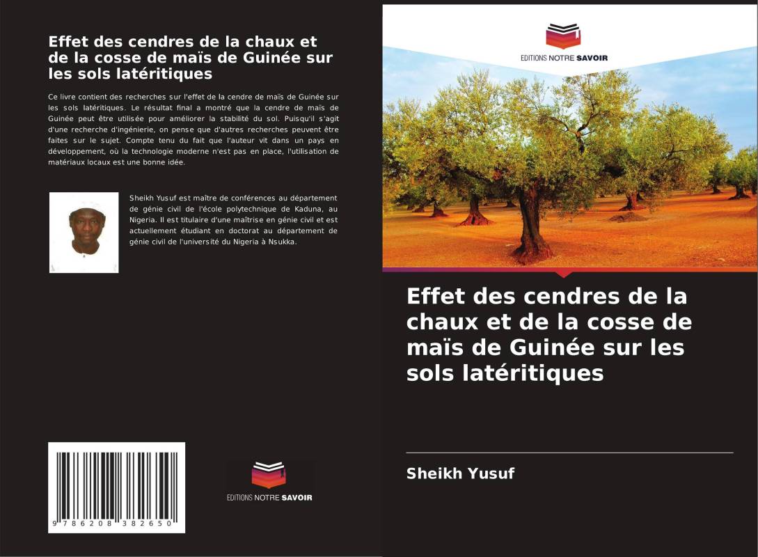 Effet des cendres de la chaux et de la cosse de maïs de Guinée sur les sols latéritiques