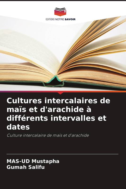 Cultures intercalaires de maïs et d'arachide à différents intervalles et dates