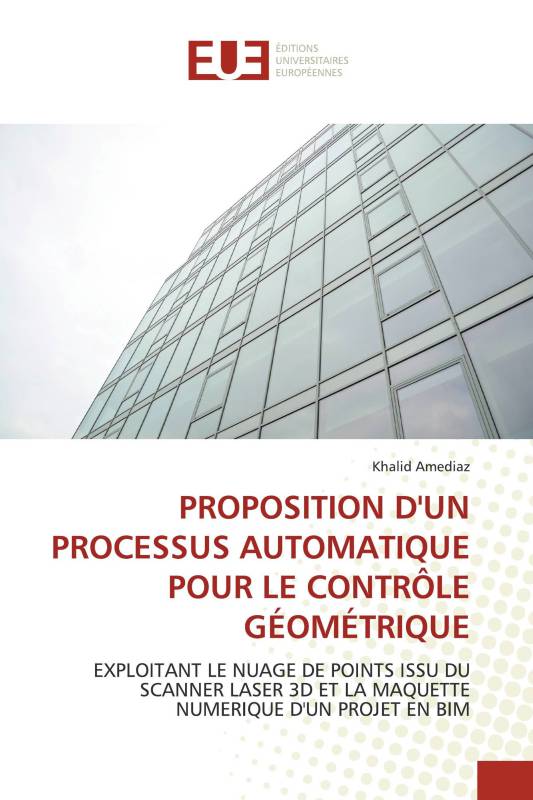 PROPOSITION D'UN PROCESSUS AUTOMATIQUE POUR LE CONTRÔLE GÉOMÉTRIQUE