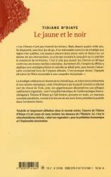 Le jaune et le noir TIDIANE N'DIAYE 4ème de couverture