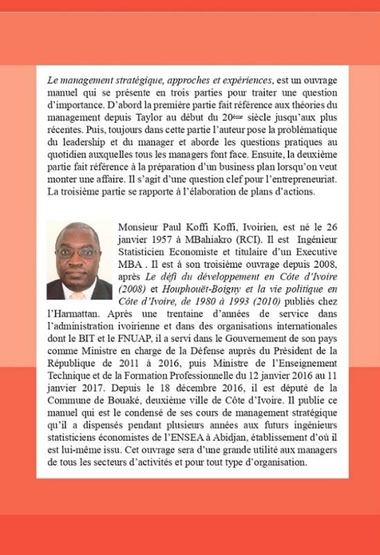 Management stratégique. Approches et expériences Paul Koffi Koffi