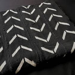 Tissu BOGOLAN Noir NIÔGON Mowpti