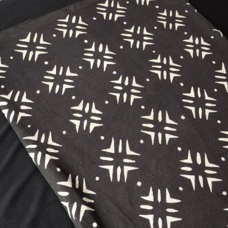 Tissu BOGOLAN Noir TILA Mowpti