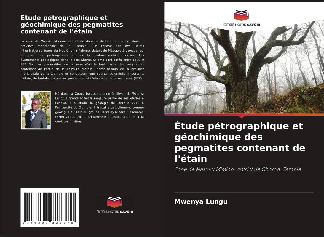 Étude pétrographique et géochimique des pegmatites contenant de l'étain