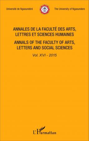 Annales de la faculté des arts, lettres et sciences humaines Vol XVI - 2015