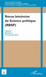 Revue béninoise de Science politique (RBSP)