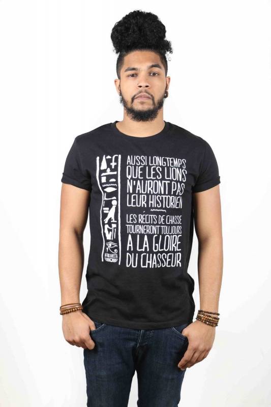T-shirt LES LIONS ET LES HISTORIENS - Collection Afrikanista T-shirt LES LIONS ET LES HISTORIENS - Collection Afrikanista