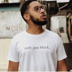 T-shirt NOIR, PAS BLACK, couleur blanc